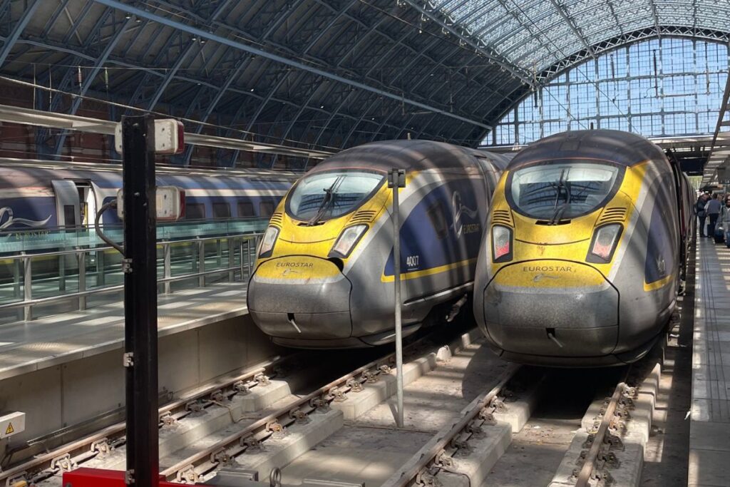 Pociąg Eurostar do Anglii